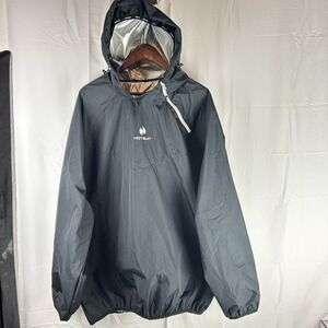 HOTSUIT Sauna Sweat Suit Jacket Mens 5XL Gym Workout Lightweight Black